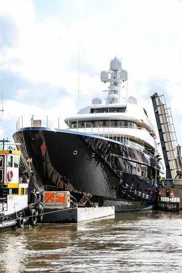 a large ship with a large ship on it aboard LONIAN Yacht for Sale