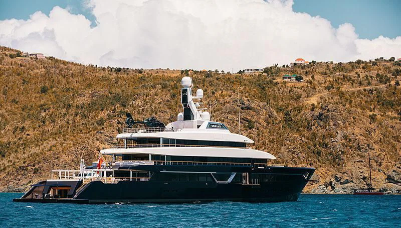 a large boat in the water aboard LONIAN Yacht for Sale