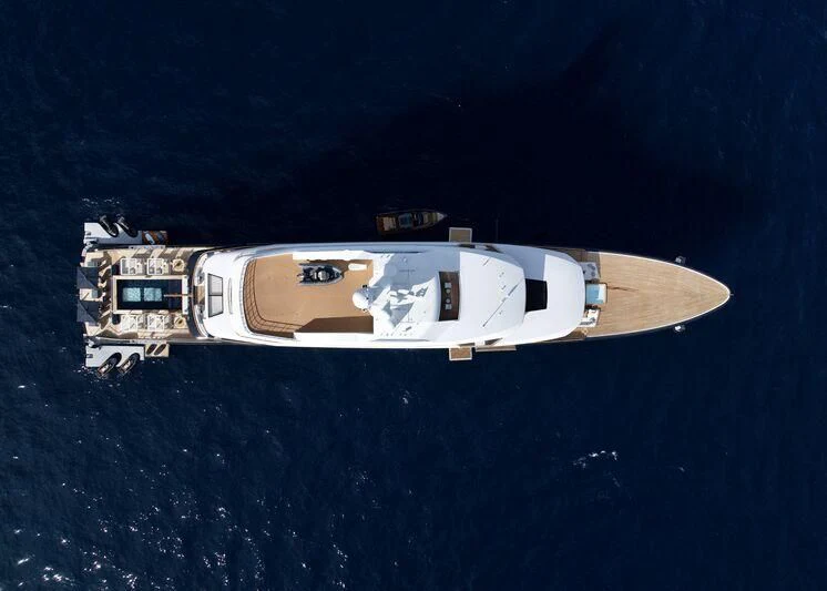 a space ship in outer space aboard LONIAN Yacht for Sale