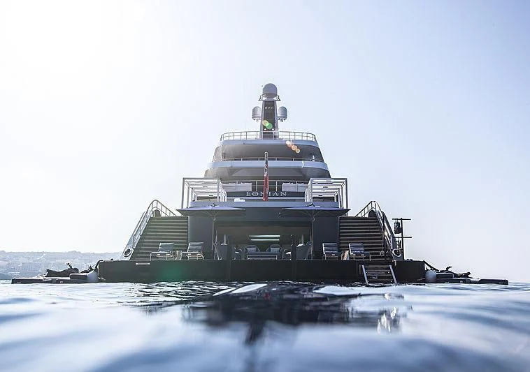 a large ship in the water aboard LONIAN Yacht for Sale