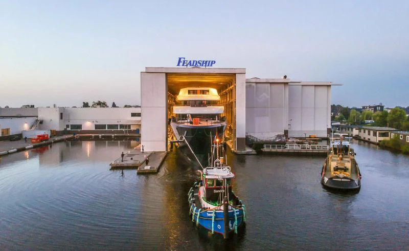 boats in a body of water aboard LONIAN Yacht for Sale