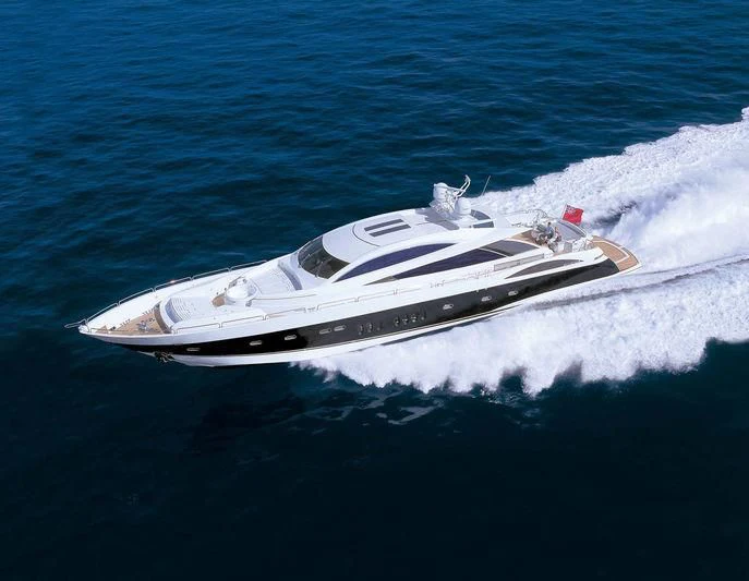 a space ship in the water aboard CASINO ROYALE Yacht for Sale