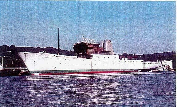 a large ship in the water aboard MARYAH Yacht for Sale