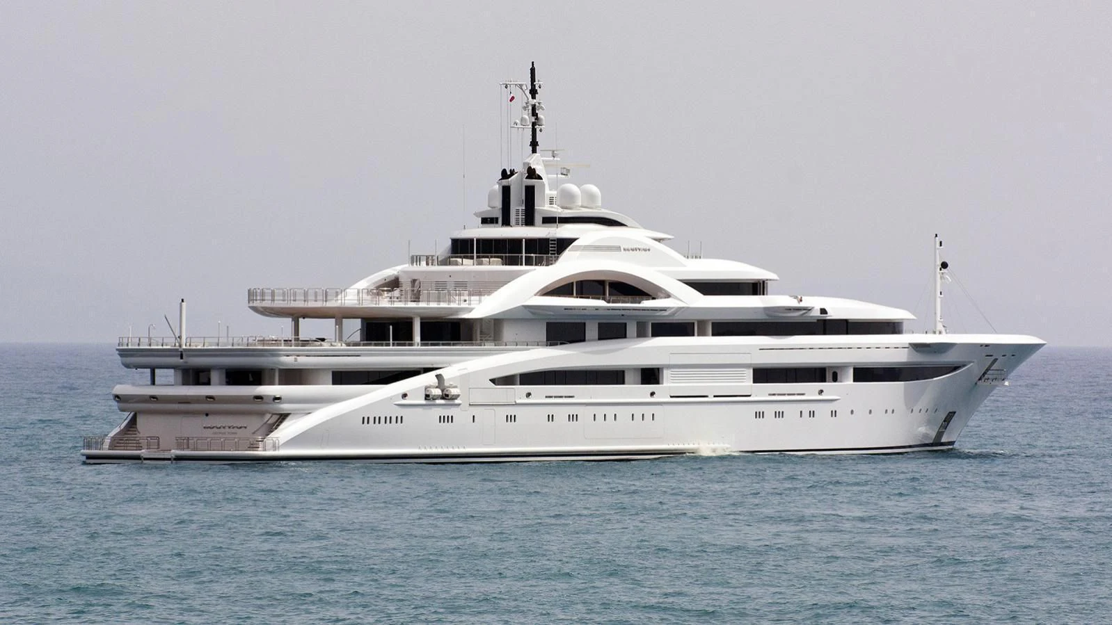 a white yacht in the water aboard MARYAH Yacht for Sale