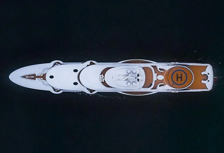 a close up of a white and orange object aboard MARYAH Yacht for Sale