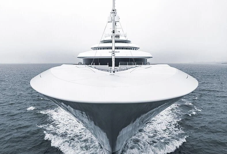 a large white boat aboard MARYAH Yacht for Sale