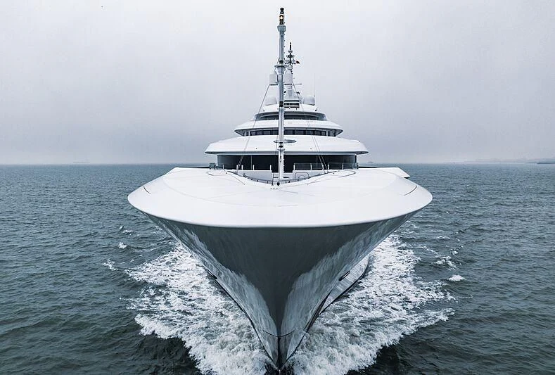 a large white boat in the water aboard MARYAH Yacht for Sale