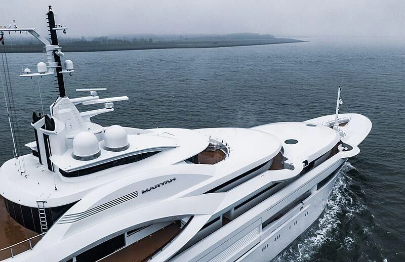 a boat in the water aboard MARYAH Yacht for Sale