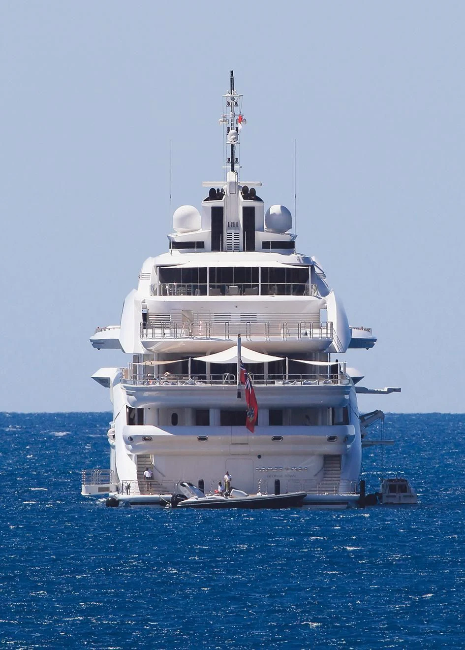 a large white ship in the water aboard MARYAH Yacht for Sale