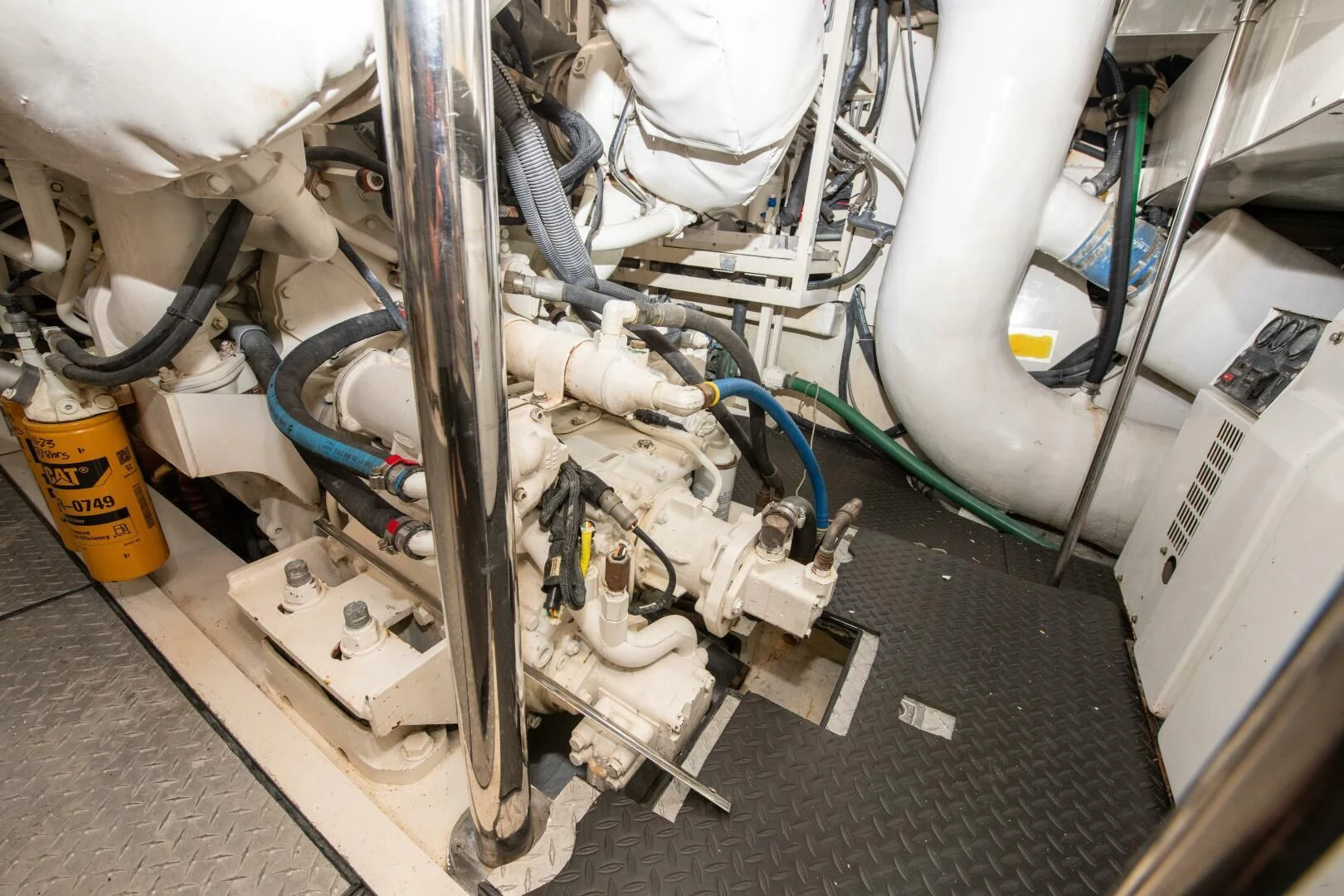 a machine with a large piece of metal aboard STARFIRE Yacht for Sale