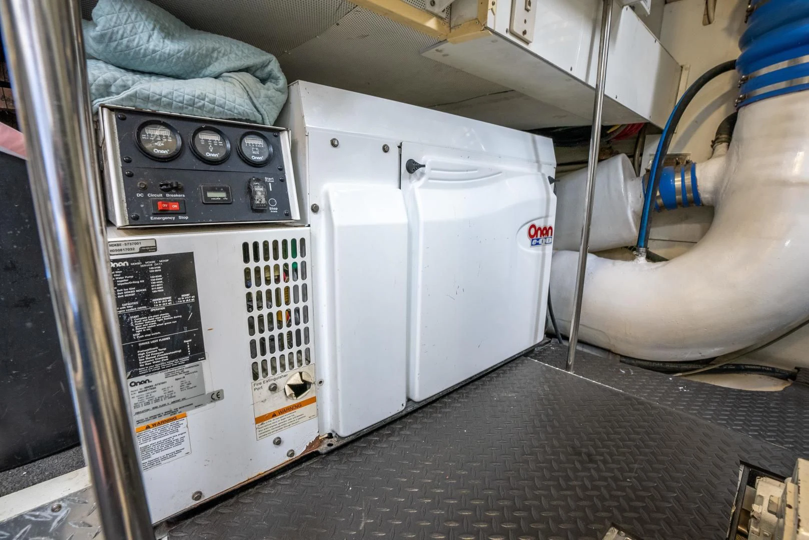 a machine with a screen aboard STARFIRE Yacht for Sale