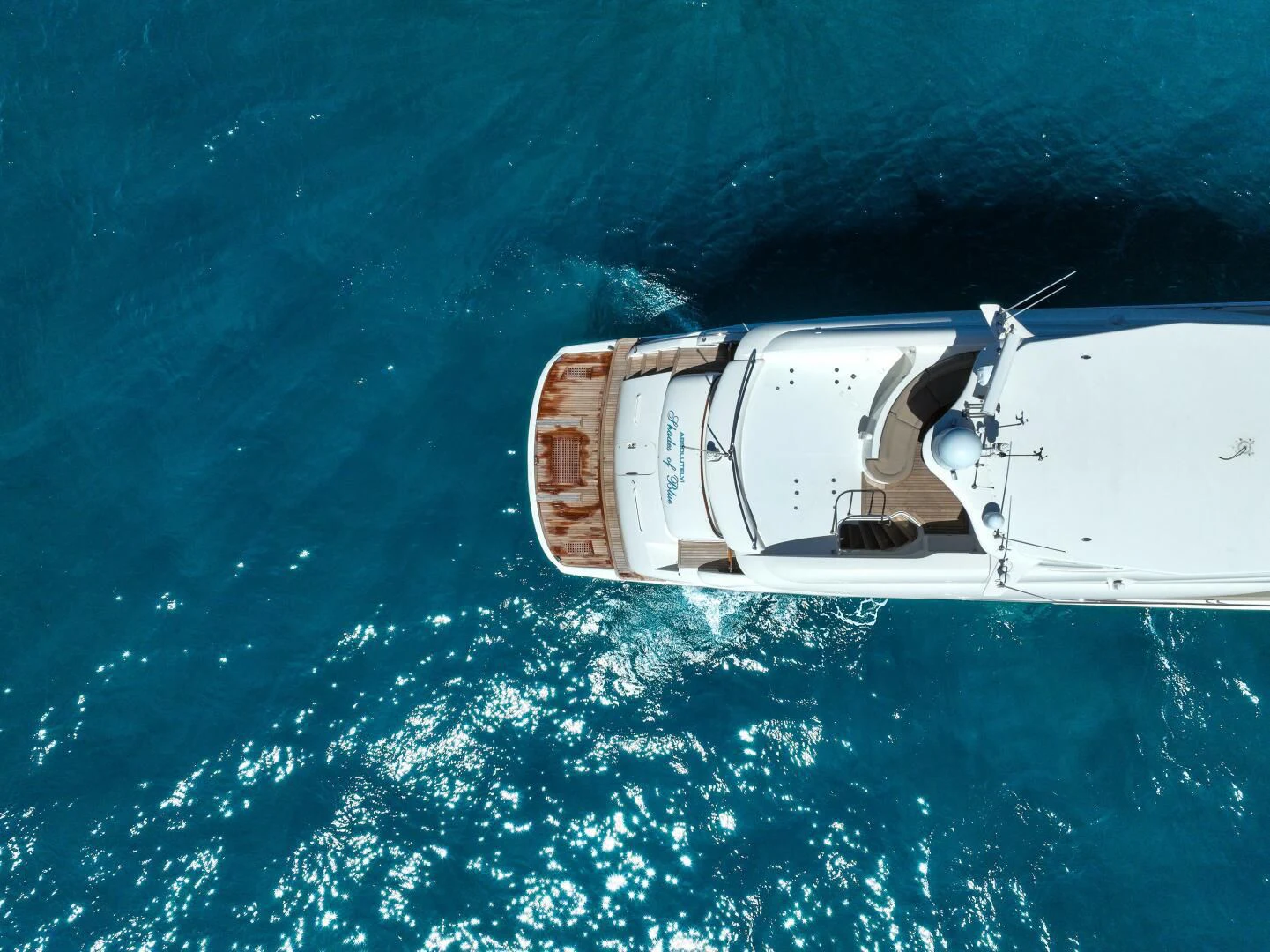 a boat in the water aboard STARFIRE Yacht for Sale