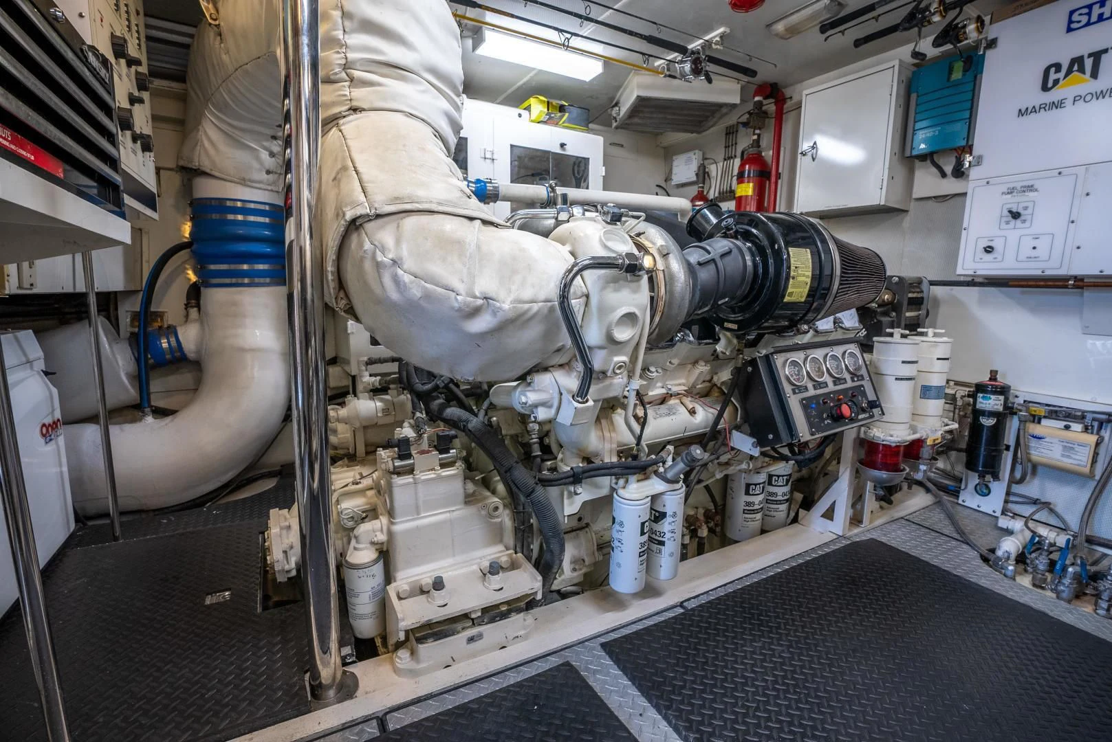 a machine in a room aboard STARFIRE Yacht for Sale