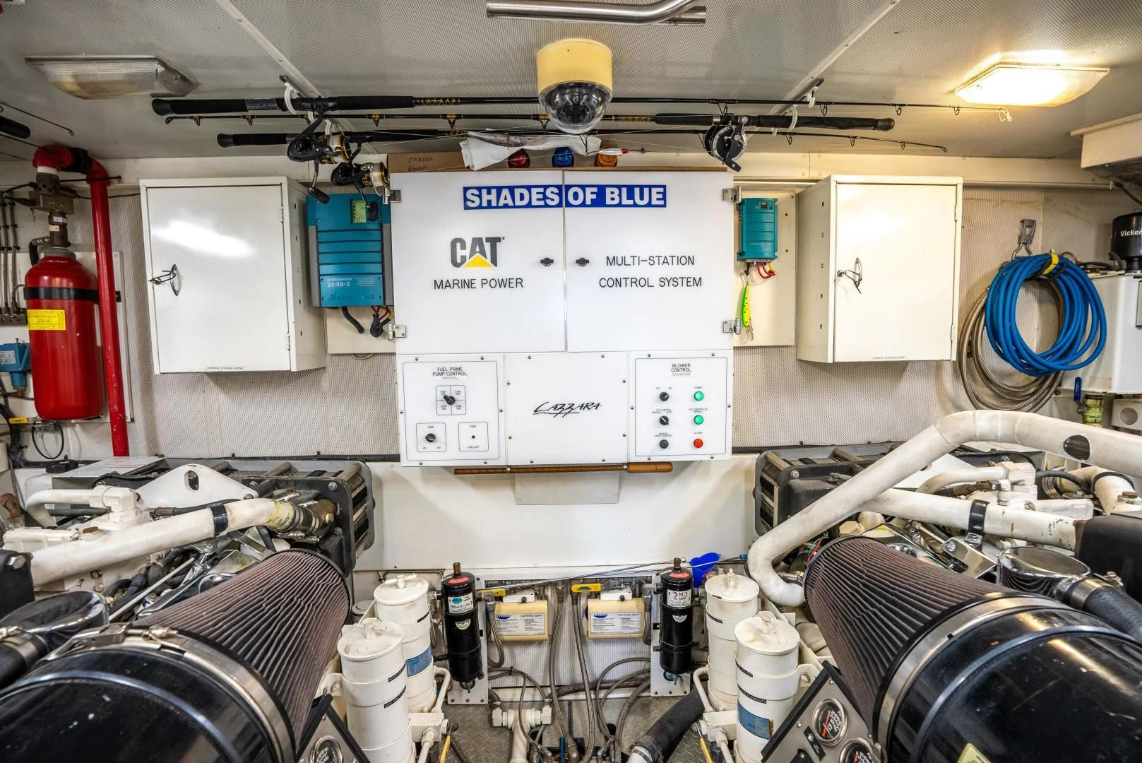 a room with machinery and equipment aboard STARFIRE Yacht for Sale