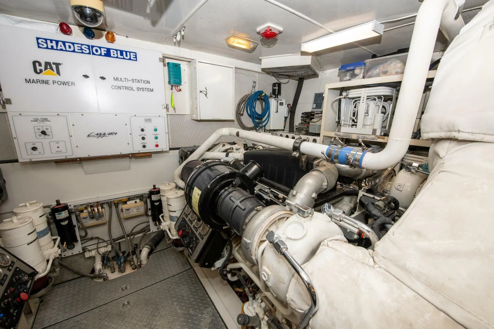 a close-up of a machine aboard STARFIRE Yacht for Sale
