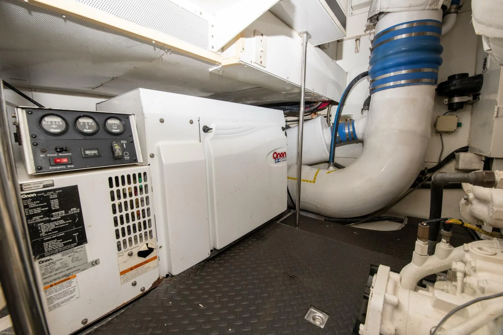 a machine with a large white object aboard STARFIRE Yacht for Sale