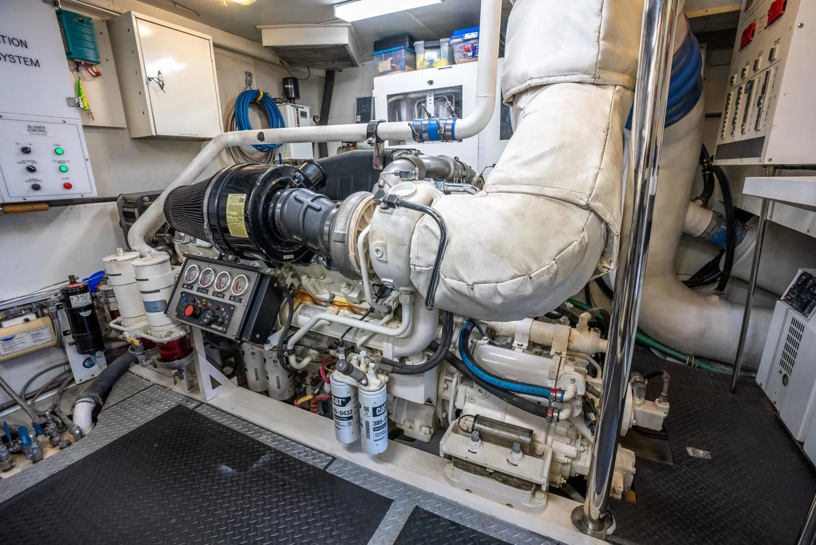 a machine with a large metal tube aboard STARFIRE Yacht for Sale