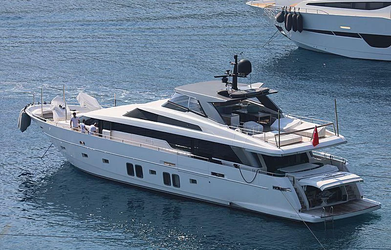 a boat on the water aboard FRIDAY Yacht for Sale
