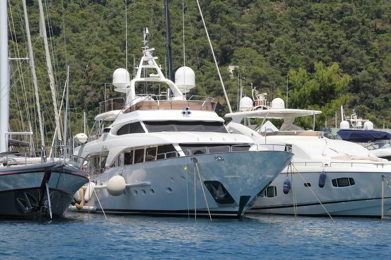 a group of boats are parked in the water aboard ENDLESS SUMMER Yacht for Sale