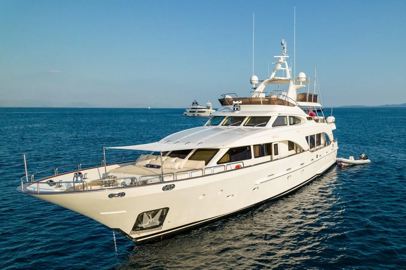 a large white boat in the water aboard ENDLESS SUMMER Yacht for Sale