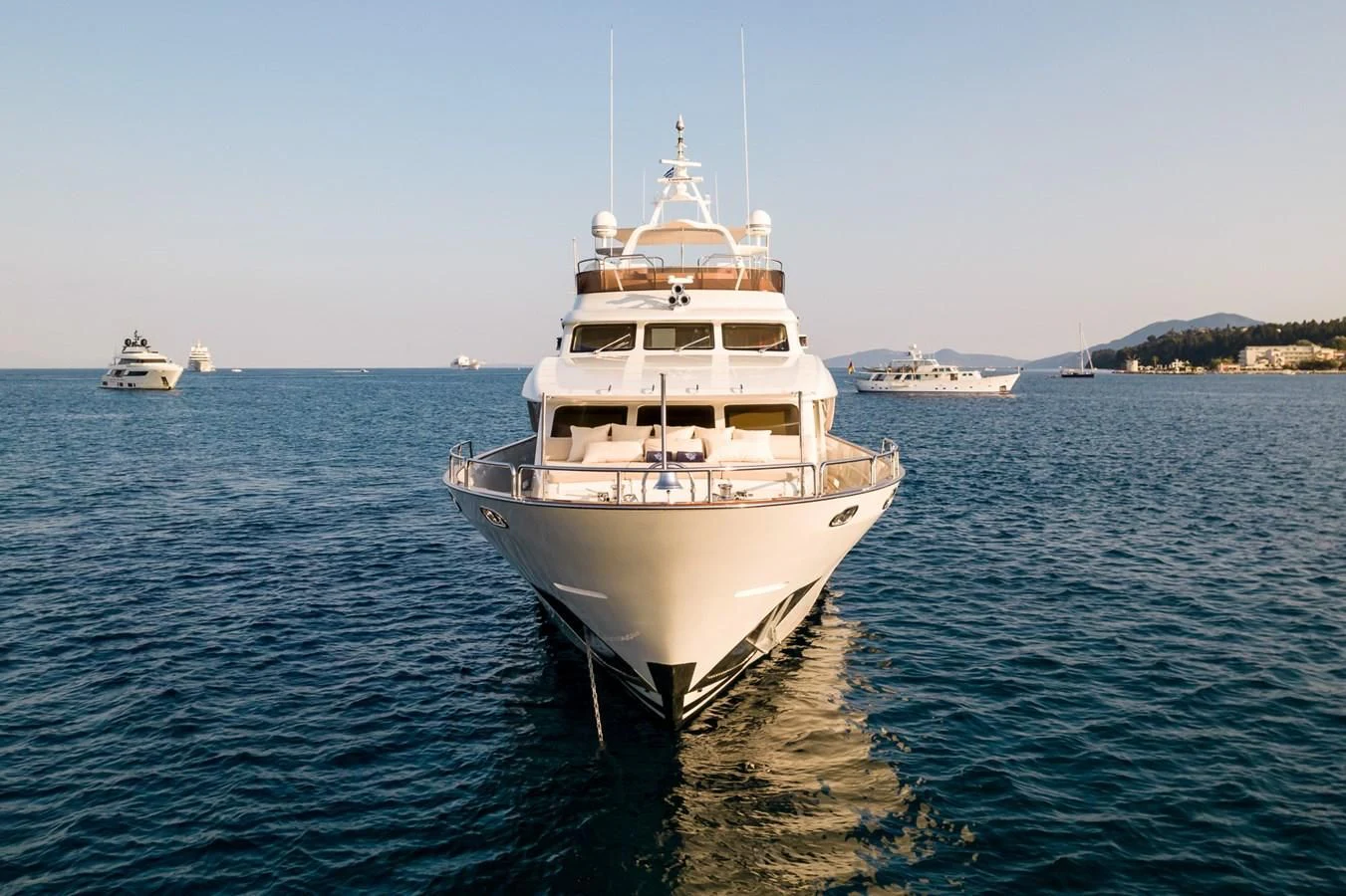 a large white boat in the water aboard ENDLESS SUMMER Yacht for Sale