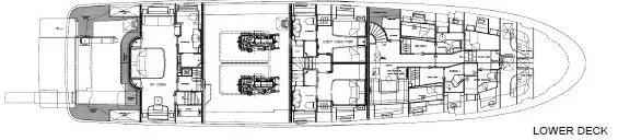 diagram, engineering drawing aboard ENDLESS SUMMER Yacht for Sale