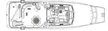 diagram, engineering drawing aboard ENDLESS SUMMER Yacht for Sale