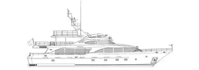 diagram, engineering drawing aboard ENDLESS SUMMER Yacht for Sale