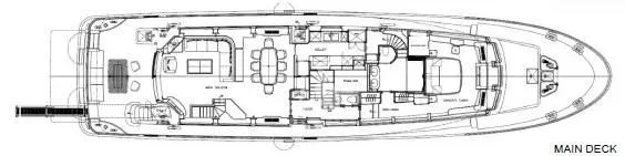 a drawing of a word aboard ENDLESS SUMMER Yacht for Sale