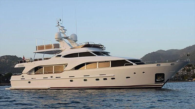 a large white yacht aboard ENDLESS SUMMER Yacht for Sale