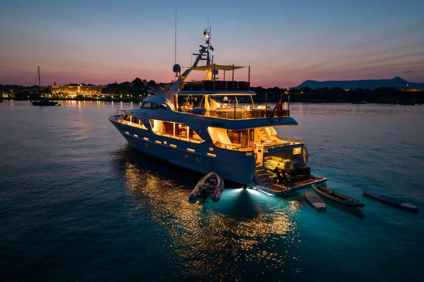 a boat on the water aboard ENDLESS SUMMER Yacht for Sale