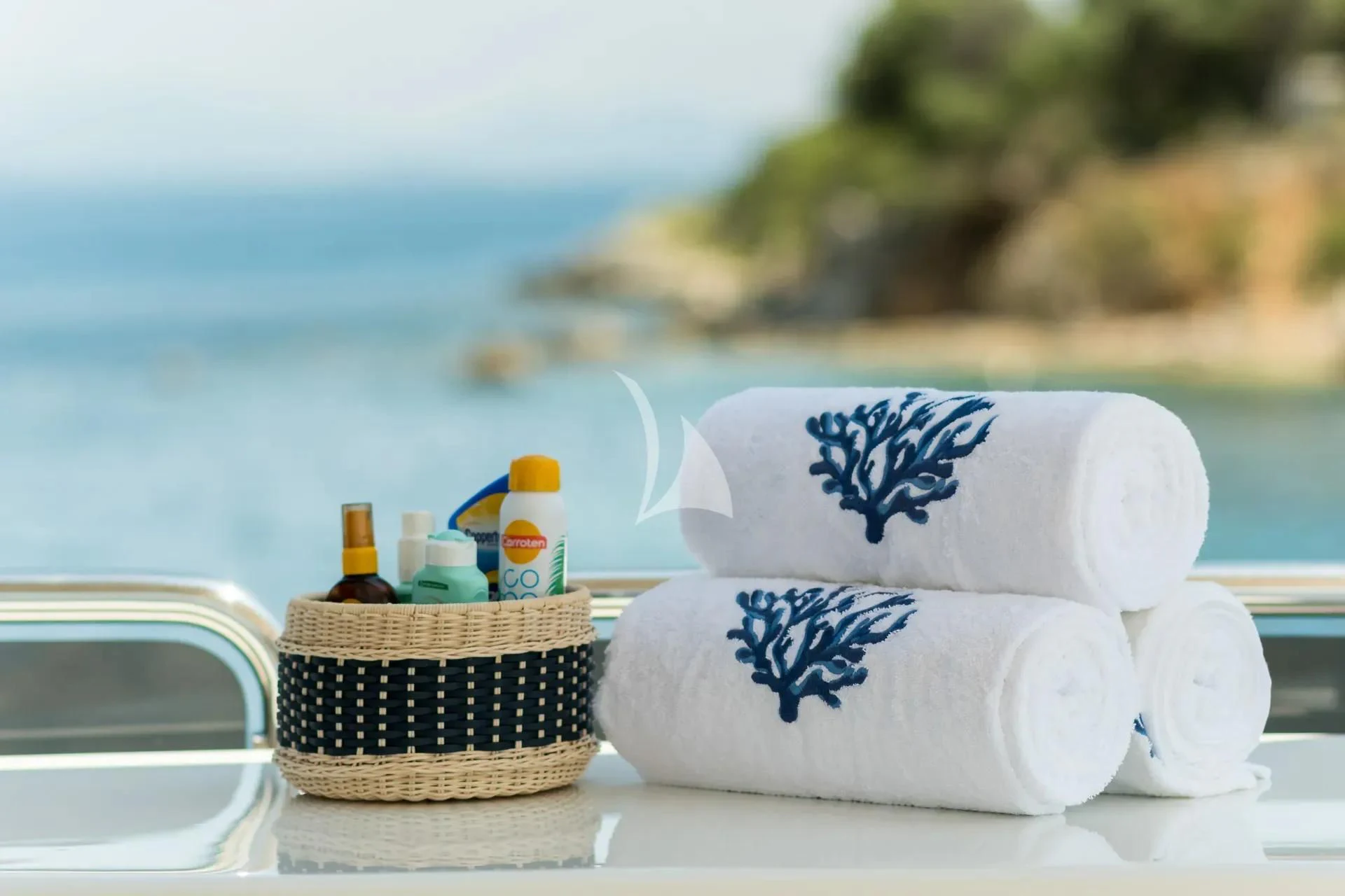 a basket of baby toys aboard ENDLESS SUMMER Yacht for Sale