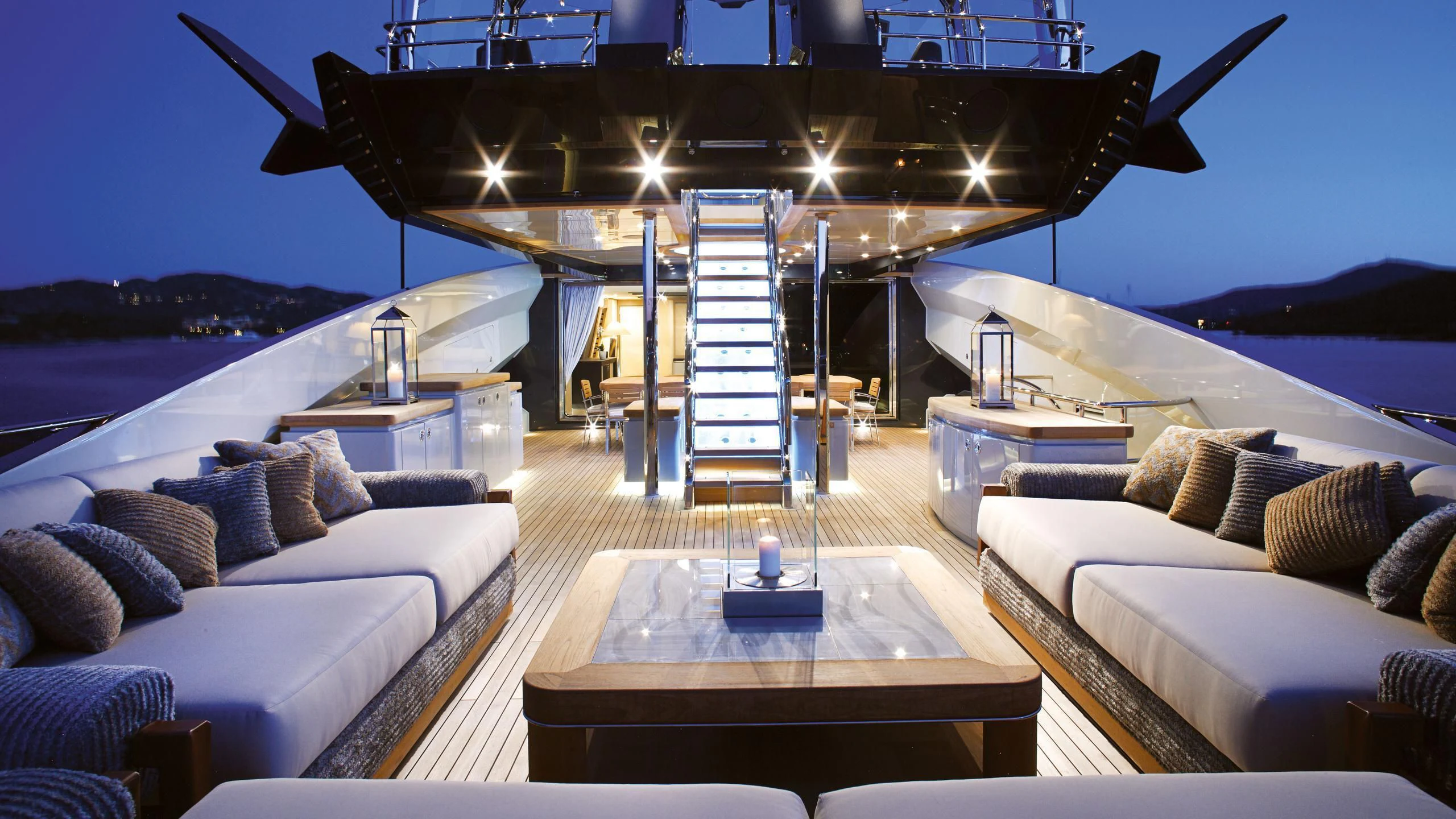 a boat on the water aboard LADY M Yacht for Sale