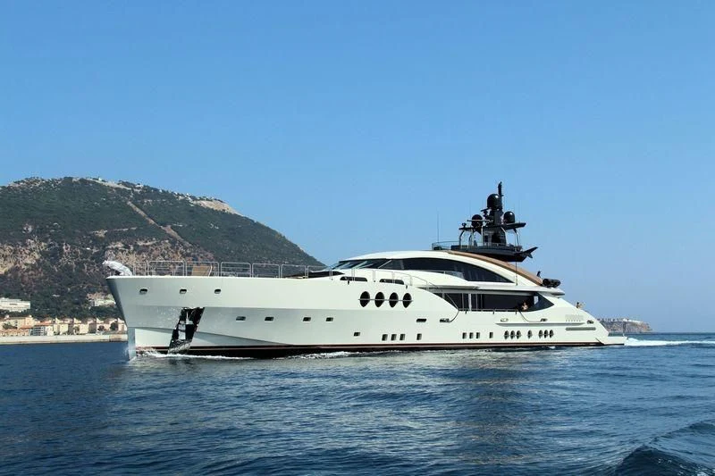 a boat on the water aboard LADY M Yacht for Sale