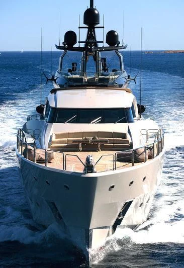 a boat on the water aboard LADY M Yacht for Sale