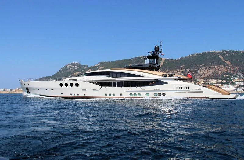 a boat in the water aboard LADY M Yacht for Sale