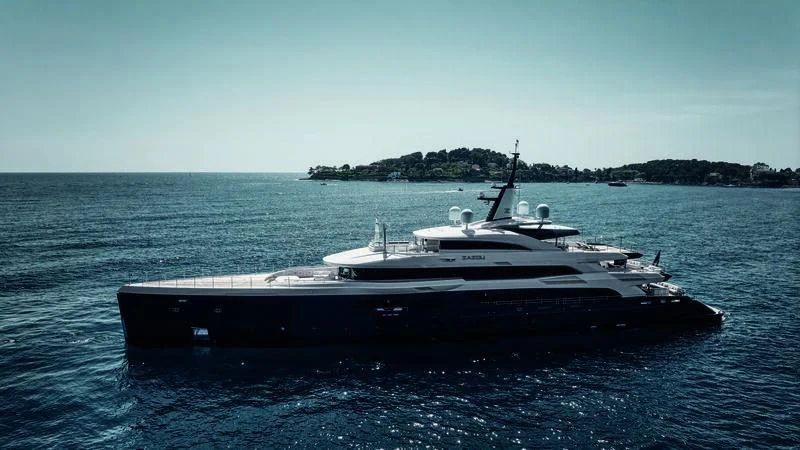 a boat on the water aboard ZAZOU Yacht for Sale