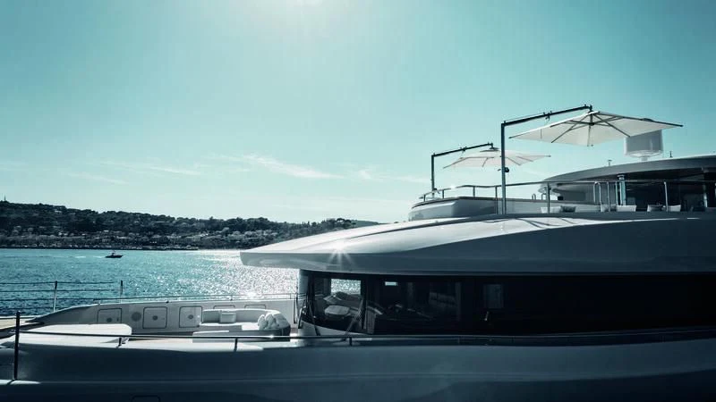 a boat on the water aboard ZAZOU Yacht for Sale