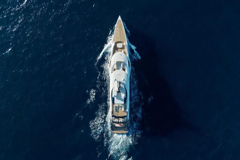 a boat in the water aboard ZAZOU Yacht for Sale