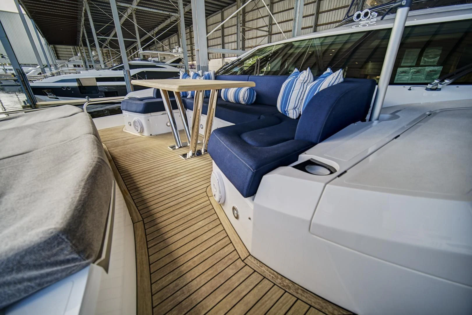 inside of a car aboard 'S NOON SOMEWHERE Yacht for Sale