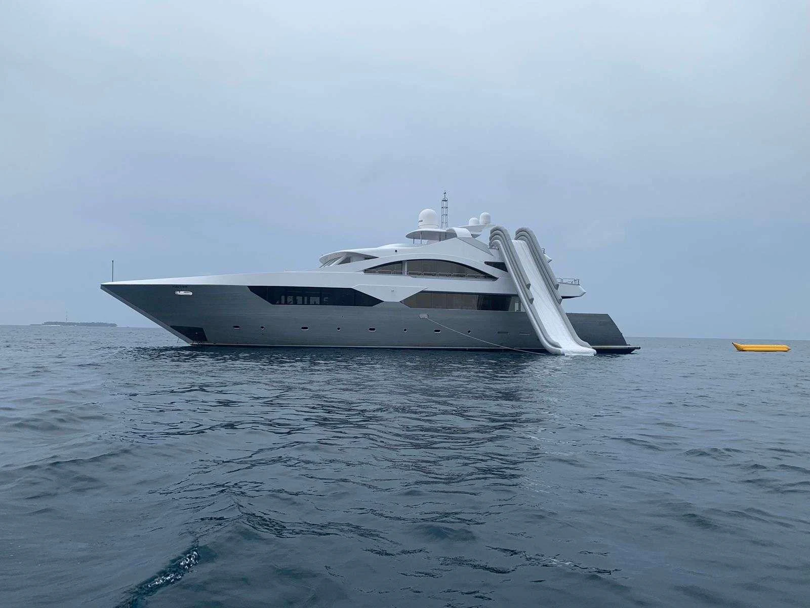 a boat in the water aboard ARK NOBLE Yacht for Sale