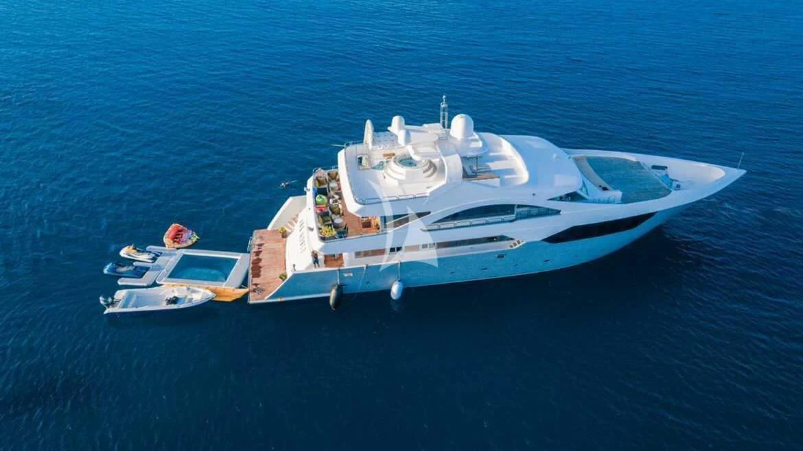a boat in the water aboard ARK NOBLE Yacht for Sale