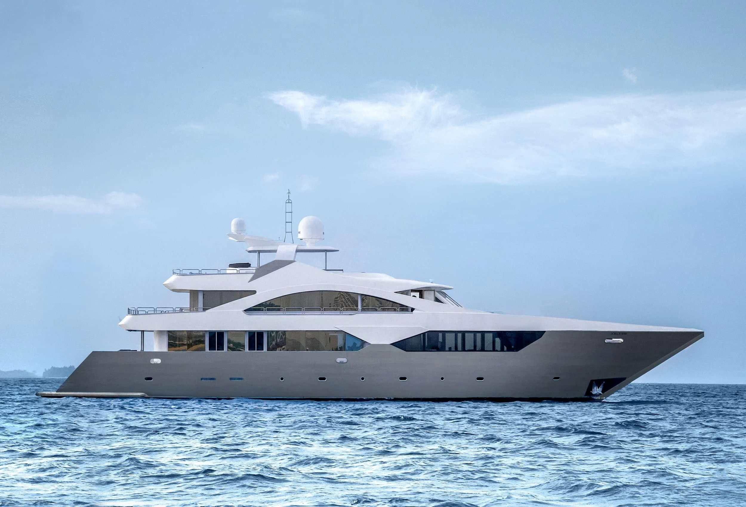 a boat in the water aboard ARK NOBLE Yacht for Sale