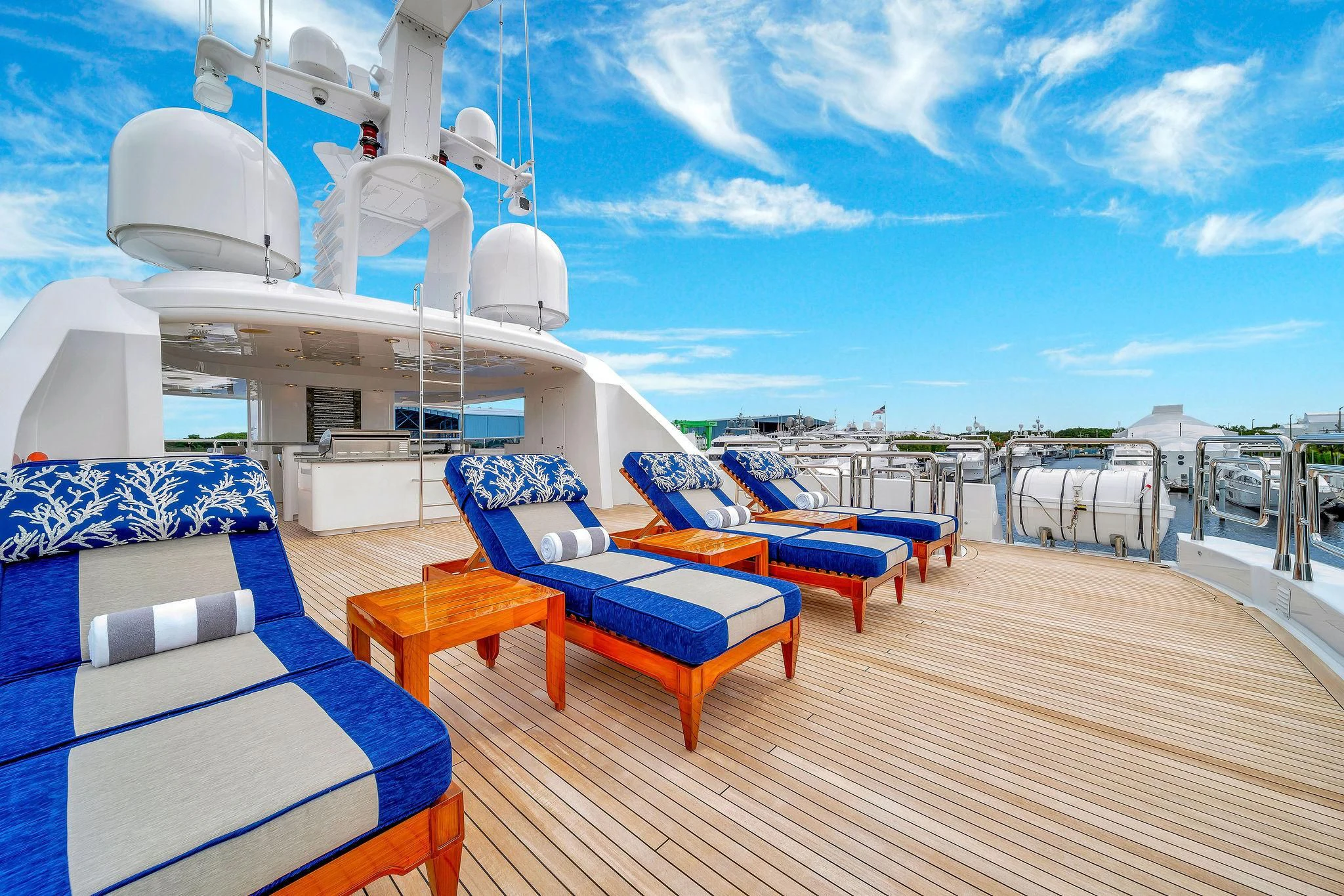 a boat on a water body aboard VALHALLA Yacht for Sale