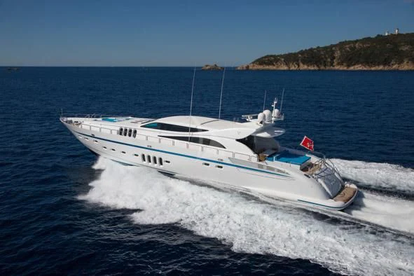 a boat on the water aboard KIDI ONE Yacht for Sale