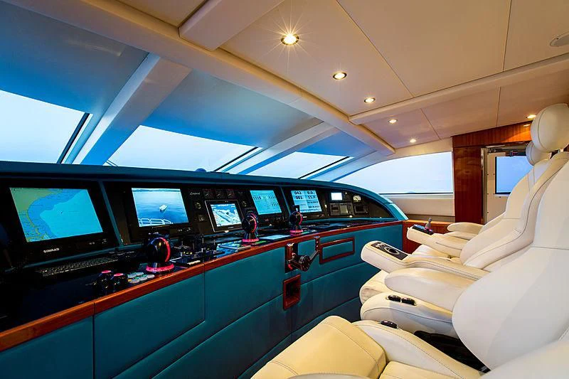inside of a plane aboard KIDI ONE Yacht for Sale