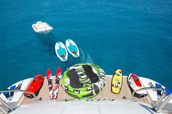 a group of people on a boat aboard KIDI ONE Yacht for Sale