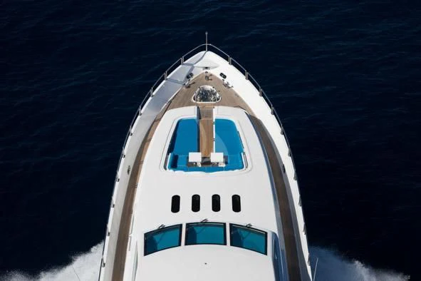 a space shuttle in space aboard KIDI ONE Yacht for Sale