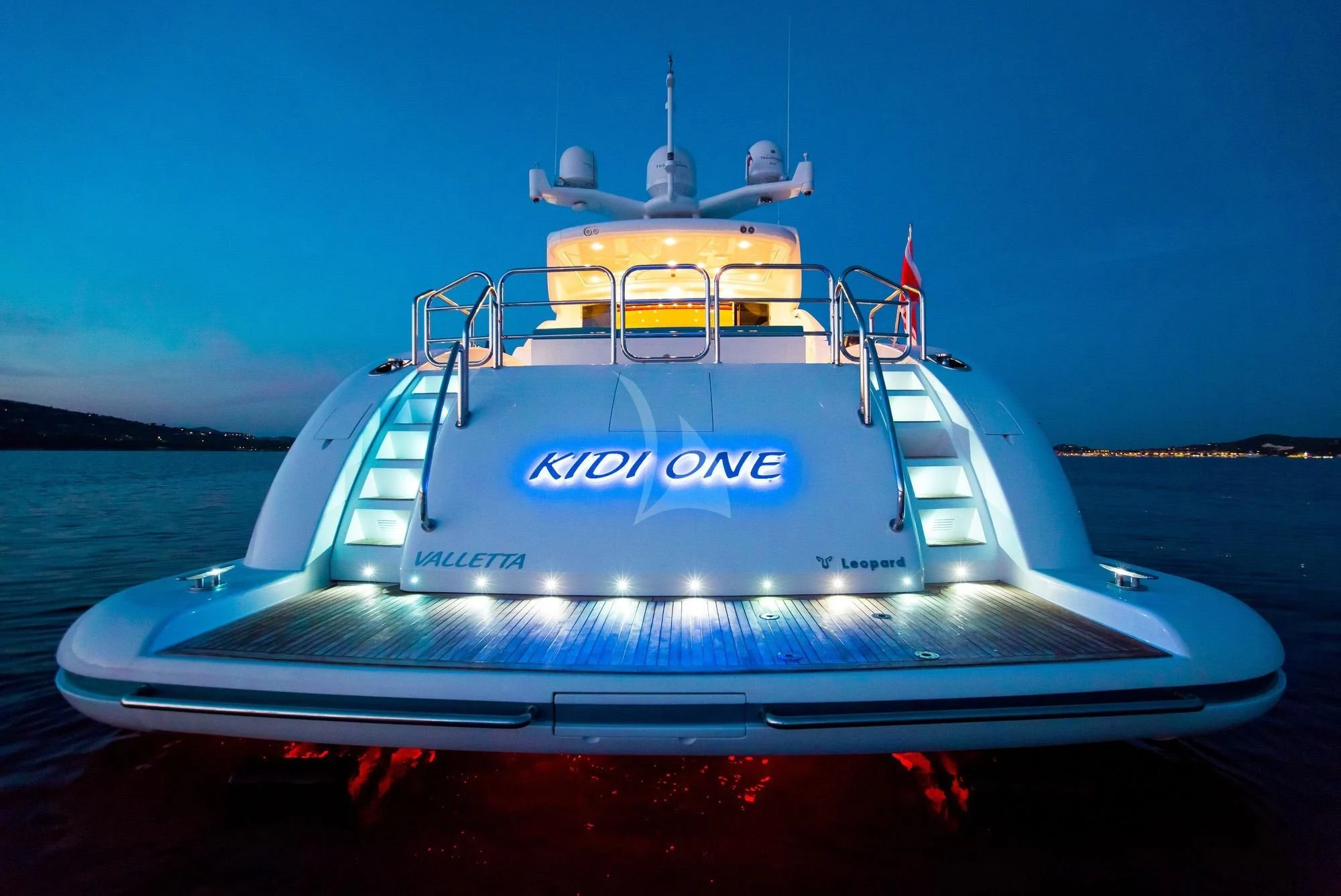 a boat on the water aboard KIDI ONE Yacht for Sale