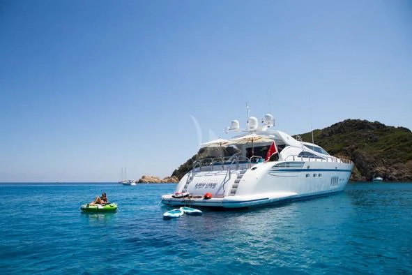 a boat in the water aboard KIDI ONE Yacht for Sale